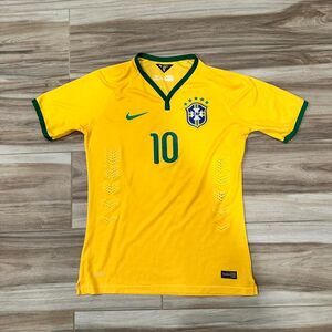 Nike Brazil 2014 World Cup yellow jersey neymar jr number 10